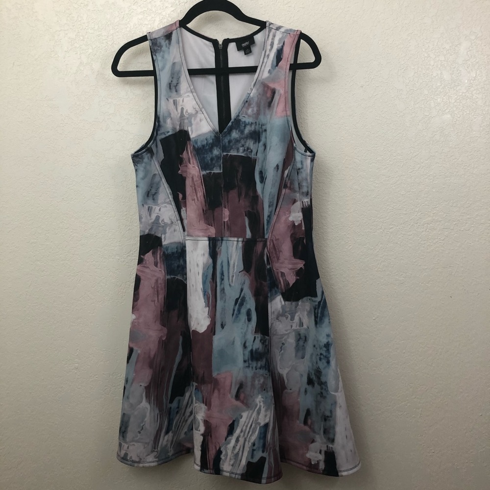 Mossimo marble pattern pink and blue dress